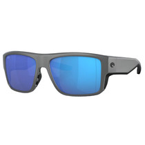 Costa Taxman Matte Grey Frame Blue Mirror Polarized Glass Lenses