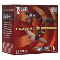Federal Ultra Steel 12 Gauge BB and 2 Shot 3-1/2 in 1 1/2 oz 1500 fps 25 Rounds