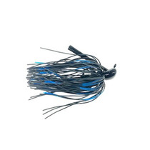 Greenfish Tackle Little Rubber Jig 1/2 oz. Black/Blue