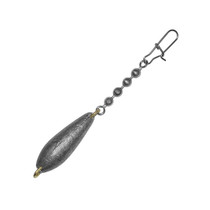 Bullet Weights Trolling Sinkers with Chain and Snap 3/4 oz.