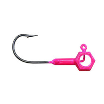 Leland's Lures Crappie Magnet Eyehole Brandon Smith Jig Head Pink 1/8 oz.