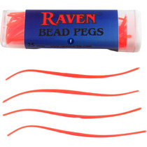 Raven Bead Pegs Orange 50PK