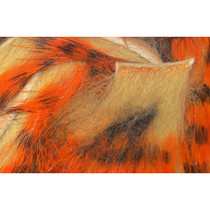 Tiger Barred Rabbit Strips #2 Black Orange Over Tan