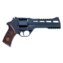 Chiappa Firearms CF340248 Rhino 60SAR *CA Compliant 357 Mag 6 Shot 6" Black Anodized Steel Barrel, Blued Steel Cylinder, Black Anodized Aluminum Frame & Barrel Shroud, Picatinny Rails, Walnut Grip