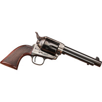 Taylors & Company 556202DE Short Stroke Smoke Wagon 45 Colt (LC) 6rd 5.50" Blued Cylinder & Barrel Color Case Hardened Steel Frame Checkered Walnut Navy Size Grip (Taylor Tuned)