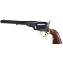 Taylors & Company 550725 1851 Open-Top 45 Colt (LC) Caliber with 7.50" Blued Finish Barrel, 6rd Capacity Blued Finish Cylinder, Color Case Hardened Finish Steel Frame & Walnut Navy Size Grip