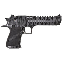 Magnum Research DE50BTS Desert Eagle Mark XIX 50 AE 6" 7+1 Black Carbon Steel with Tiger Stripes Frame & Slide Black Polymer Grip
