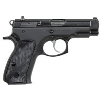 CZ-USA 01190 CZ 75 Compact 9mm Luger 10+1 3.75" Black Steel Barrel & Serrated Slide, Black Polycoat Steel Frame w/Beavertail, Black Plastic Grip, Right Hand
