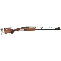 TriStar 35414 TT-15A Unsingle USA 12 Gauge 1rd 2.75" 34" Adjustable Rib Barrel Silver Rec Walnut Fixed with Adjustable Comb Stock Right Hand (Full Size) Includes 3 Extended MobilChoke