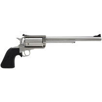 Magnum Research BFR500SW10 BFR Long Cylinder Large Frame 500 S&W Mag 5 Shot, 10" Brushed Stainless Steel Barrel, Cylinder & Frame, Black Rubber Grip, Exposed Hammer
