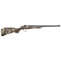Crickett KSA2284 Youth 22 WMR 1rd 16.12" Blued Barrel/Receiver, Fixed Front/Adjustable Rear Peep Sights, Mossy Oak Break-Up Synthetic Stock w/11.5" LOP, Rebounding Firing Pin Safety