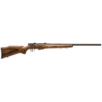 Savage Arms 18527 25 Lightweight Varminter 204 Ruger 4+1 Cap 24" Matte Black Rec/Barrel Natural Brown Laminate Stock Right Hand (Full Size) with Detachable Box Magazine