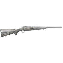 Ruger 17110 Hawkeye Compact 308 Win 4+1 16.50" Matte Stainless Steel Barrel, Integral Scope Mounts Stainless Steel Receiver, Black Fixed Laminate Stock