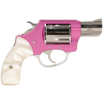 Charter Arms 53839 Undercover Lite Chic Lady Small 38 Special 5 Shot 2" High Polished Stainless Steel Barrel & Cylinder, Pink Aluminum Frame, Pearl Grip, Exposed Hammer