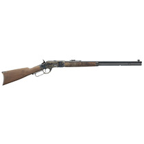 Winchester Guns 534217140 Model 1873 Sporter 44-40 Win 13+1 Cap 24" Octagon Barrel Color Case Hardened Rec Satin Oiled Walnut Fixed Straight Grip Stock Right Hand (Full Size)