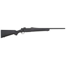 Mossberg 27877 Patriot Full Size 25-06 Rem 5+1 22" Matte Blued Fluted Barrel, Drilled & Tapped Matte Blued Stainless Steel Receiver, Walnut Fixed Stock, Right Hand