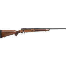 Mossberg 27882 Patriot Full Size 270 Win 5+1 22" Matte Blued Fluted Barrel, Drilled & Tapped Matte Blued Stainless Steel Receiver, Walnut Fixed Stock, Right Hand
