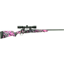 Savage Arms 57338 110 Apex Hunter XP 7mm-08 Rem 4+1 20", Matte Black Metal, Muddy Girl Synthetic Stock, Vortex Crossfire II 3-9x40mm Scope