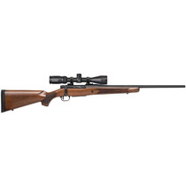 Mossberg 27940 Patriot 308 Win Caliber with 5+1 Capacity, 22" Fluted Barrel, Matte Blued Metal Finish & Walnut Stock Right Hand (Full Size) Includes Vortex Crossfire II 3-9x40mm Scope