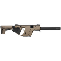Kriss USA KV45CFD22 Vector CRB G2 45 ACP 10+1 16" Black Barrel Shroud, FDE Rec & Fixed Stock, Black California Paddle Grip, Flip Up Sights