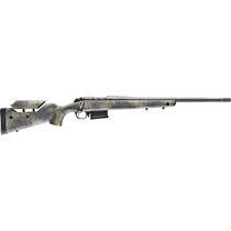 Bergara Rifles B14S652 B-14 Wilderness Terrain 6.5 Creedmoor 5+1 24" Threaded, Sniper Gray Cerakote Barrel/Rec, Adj. Cheek Piece SoftTouch Woodland Camo Stock with Mini-Chassis, Omni Muzzle Brake