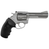 Charter Arms 74042 Pitbull 40 S&W 5 Shot 4.20" Matte Stainless Steel Barrel, Cylinder & Frame w/Black Finger Grooved Rubber Grip