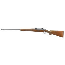 Ruger 57121 Hawkeye Hunter Full Size 300 Win Mag 3+1 24" Satin Stainless Steel Threaded Barrel, Picatinny Rail Steel Receiver, Fixed American Walnut w/Pistol Grip Stock, Left Hand