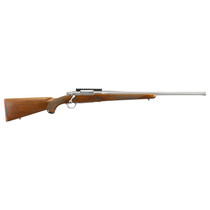 Ruger 57124 Hawkeye Hunter Full Size 7mm Rem Mag 3+1 24" Satin Stainless Steel Threaded Barrel, Picatinny Rail Steel Receiver, Fixed American Walnut w/Pistol Grip Stock