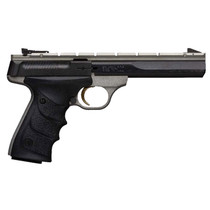 Browning 051564490 Buck Mark Contour 22 LR 10+1 5.50" Contoured Barrel, Matte Black Optic Ready/Serrated Steel Slide, Gray Anodized Aluminum Frame, Black Ultragrip RX Grips
