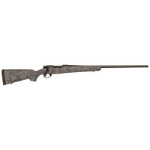 Howa HHS45531 M1500 HS Precision 6.5 PRC 3+1 24" Threaded Barrel, Black Steel Receiver, Gray w/Black Webbing HS Precision Synthetic Stock