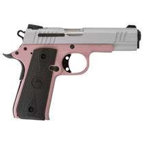 Citadel CIT380ROSE M1911 Baby Compact Frame 380 ACP 7+1, 3.75" Stainless Steel Barrel, Silver Serrated Steel Slide, Rose Cerakote Aluminum Frame w/Beavertail, Ambidextrous