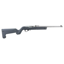 Ruger 31152 10/22 Takedown 22 LR 10+1 16.40" Barrel, Satin Stainless Steel, Magpul X-22 Backpacker Stealth Gray Stock, Cross-Bolt Manual Safety, Includes 4 BX-1 Magazines