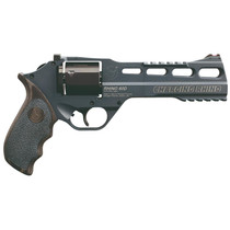 Chiappa Firearms 340314 Rhino 60DS Gen II 9mm Luger 6 Shot 6" Slate Cerakote Steel Black Barrel & Cylinder, Slate Cerakote Aluminum Frame, Black/Gray Finger Grooved Laminate Grip, Exposed Hammer