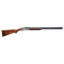 Rizzini USA 510128 Artemis Field Full Size 28 Gauge Break Open 3" 2rd 29" Gloss Blued Anodized Silver Engraved Steel Receiver, Fixed w/Prince of Whales Grip, Oiled Turkish Walnut Wood Stock