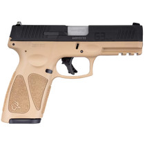 Taurus 1G3B941T15 G3 9mm Luger 15+1 4" Matte Stainless Steel Barrel, Matte Black Tenifer Cerakote Serrated Alloy Steel Slide, Tan Polymer Frame w/Picatinny Rail, Tan Polymer Grip, Right Hand