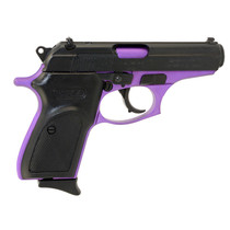Bersa T380PRP8 Thunder Micro-Compact Frame 380 ACP 8+1, 3.50" Purple Cerakote Steel Barrel, Matte Black Serrated Steel Slide, Purple Cerakote Aluminum Frame