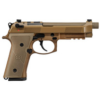 Beretta USA JS92M9A4G M9A4 9mm Luger 5.10" Threaded Barrel 10+1, Flat Dark Earth Cerakote Polymer Frame, Serrated Steel Optic Cut Slide, Polymer Grip & Decocker Safety