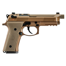 Beretta USA JS92QM9A4G M9A4 Centurion 9mm Luger 5.10" Barrel 10+1, Flat Dark Earth Cerakote Frame, Serrated Steel Optic Cut Slide, Polymer Grip & Decocker Safety