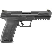 Ruger 16403 Ruger-5.7 Pro 5.7x28mm 20+1 4.94" Black Nitride Alloy Steel Barrel, Black Oxide Optic Cut/Serrated Steel Slide, Black Polymer Frame w/Picatinny Rail, Black Polymer Grip, Right Hand