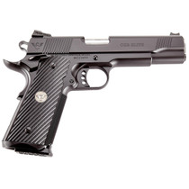 Wilson Combat CQBEFS45A CQB Elite 45 ACP 8+1 5" Stainless Match Grade Barrel, Black Serrated Carbon Steel Slide, Black Carbon Steel Frame w/Beavertail, Black G10 Starburst Grip