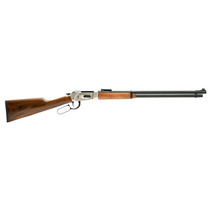 Gforce Arms GFLVR410NKL Saddlehorn Full Size 410 Gauge Lever 2.50" 9+1 24" Black Steel Barrel, Nickel Aluminum Receiver, Fixed Turkish Walnut Wood Stock, Right Hand