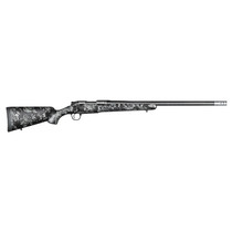 Christensen Arms 8010612700 Ridgeline FFT Full Size 22-250 Rem 4+1, 20" Stainless Steel Threaded Barrel, Stainless Aluminum Receiver, Black w/Gray Accents Fixed Sporter w/Flash Forged Technology Stock