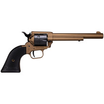 Heritage Mfg SRR22A6 Rough Rider 22 LR 6 Shot, 6.50" Burnt Bronze Cerakote Steel Barrel & Frame, Black Satin Cylinder, Black Polymer Grip, Hammer/Thumb Safety, Exposed Hammer
