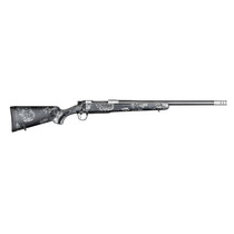 Christensen Arms 8010631300 Ridgeline FFT 6.8 Western 3+1 20" Carbon Fiber/Threaded Barrel, Stainless Steel, Black with Gray Accents Stock