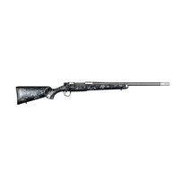 Christensen Arms 8010631600 Ridgeline FFT TI 6.8 Western 3+1 20" Carbon Fiber Threaded Barrel, Stainless Titanium Rec, Black with Gray Accents Stock