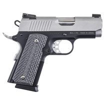 Magnum Research DE1911UTT Desert Eagle 1911 U 45 ACP 6+1 3" Stainless Serrated Slide, Two-Tone w/Black Finish Aluminum Frame w/Beavertail, Black/Gray G10 Grips