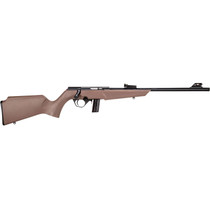 Rossi RB22L1611FDE RB22 Compact 22 LR 10+1, 16" Matte Black Button Rifled Free Floating Steel Barrel, Matte Black Stainless Steel Receiver, Flat Dark Earth Monte Carlo Stock, Right Hand