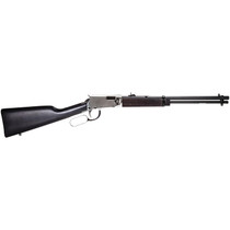 Rossi RL22181WD-NI Rio Bravo 22 LR 15+1 18" Black Polished Alloy Steel Barrel, Nickel Stainless Steel Receiver, Hardwood Fixed Stock, Right Hand
