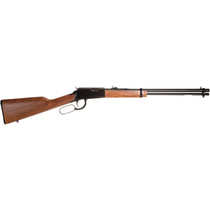 Rossi RL22W201WD Rio Bravo Lever Action 22 WMR 12+1 20" Round Barrel, Polished Black Metal Finish, German Beechwood Stock