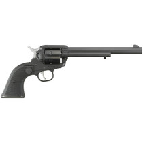 Ruger 2043 Wrangler 22 LR 6 Shot 7.50" Black Cerakote Steel Barrel, Black Cerakote Aluminum Frame, Black Cylinder, Black Checkered Polymer Grip, Transfer Bar Safety, Exposed Hammer